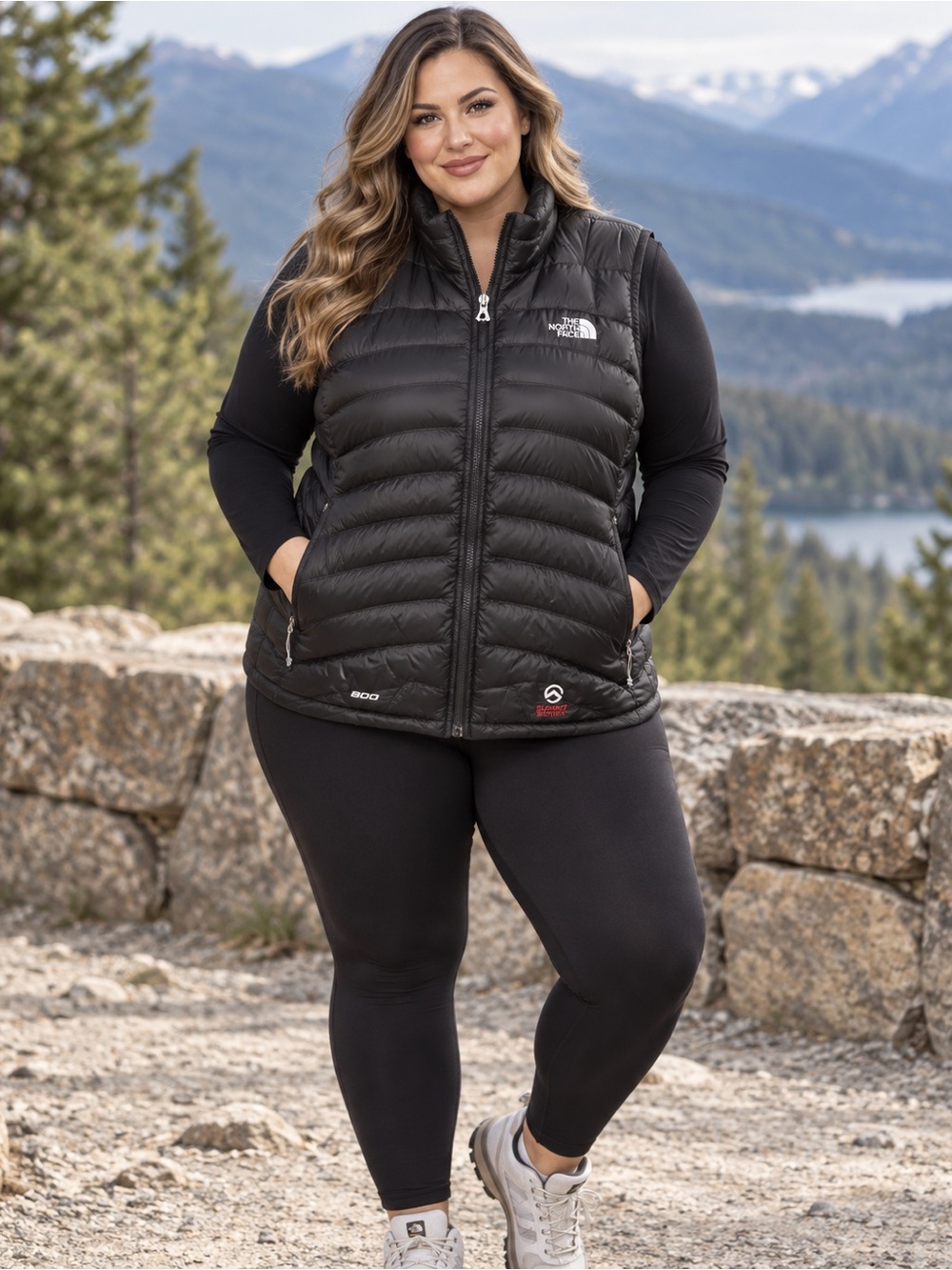 The North Face women’s XL Summit Series Black vest